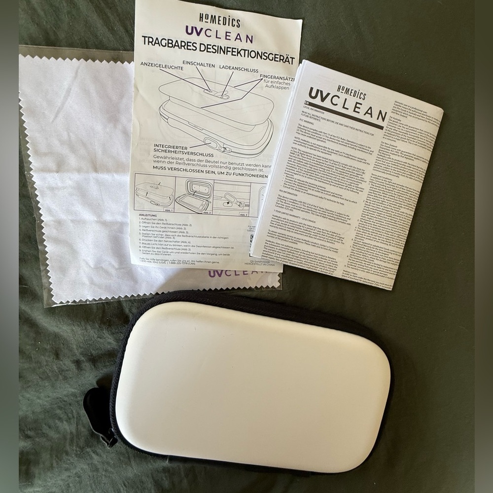 Portable UV-C Sanitizing Case | HoMedics | With Instructions
